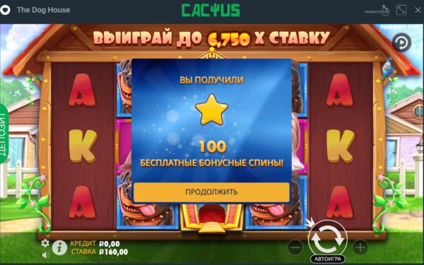 Бездепозитный бонус в Dog House